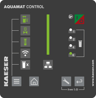 El AQUAMAT CONTROL es el controlador del separador de agua-aceite.